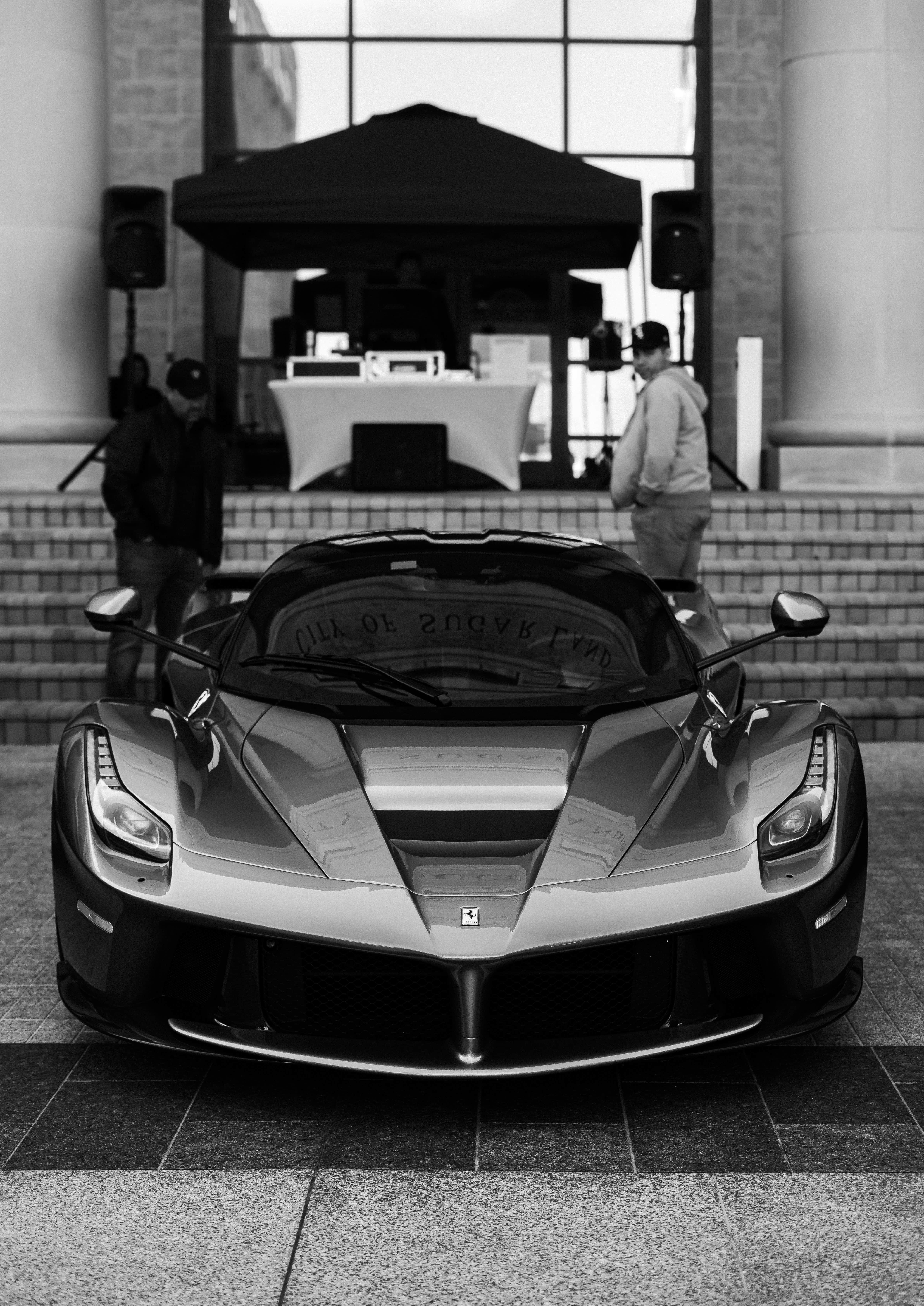 Ferrari supercar in dynamic motion, symbolizing eternal speed and engineering desire